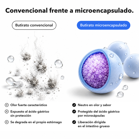 Butirato Microencapsulado: Convencional frente a microencapsulado