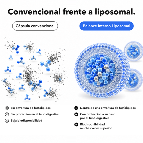 Balance Interno Liposomal: Convencional frente a liposomal