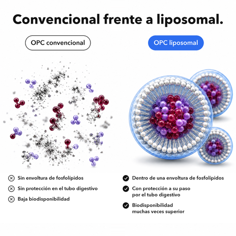 OPC Liposomal: Convencional frente a liposomal