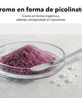 Cromo Liposomal: Cromo en forma de picolinato