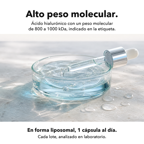 Ácido Hialurónico Liposomal: Alto peso molecular