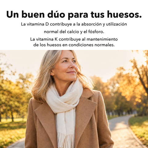 Vitamina D3+K2 Liposomal (Cápsulas): Un buen dúo para tus huesos