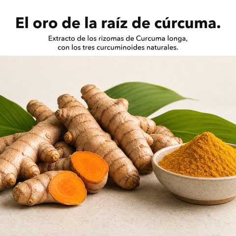 Extracto de Cúrcuma Liposomal (Cápsulas): El oro de la raíz de cúrcuma