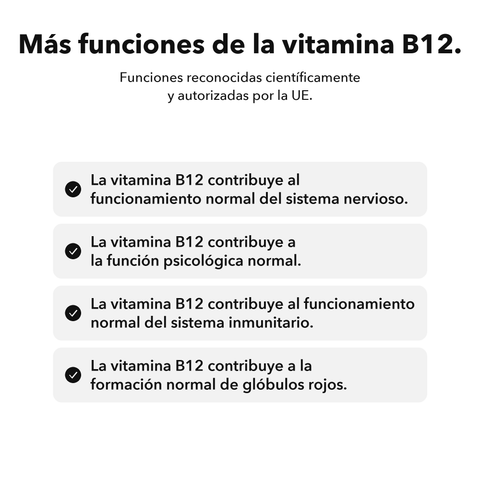 Vitamina B12 Liposomal: Más funciones de la vitamina B12