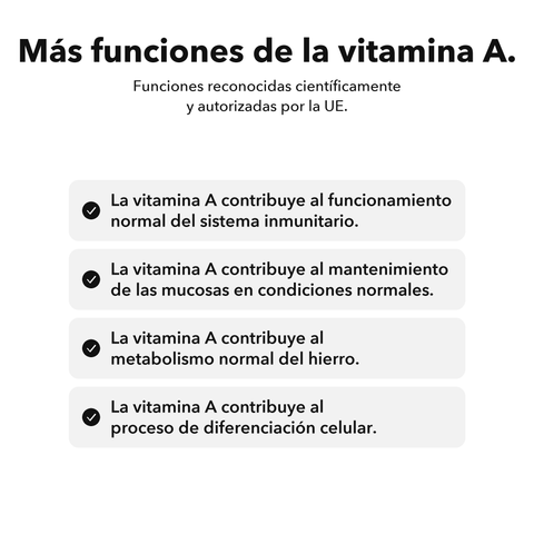 Vitamina A Liposomal: Más funciones de la vitamina A