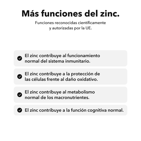 Zinc Liposomal: Más funciones del zinc