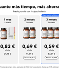 Extracto de Cúrcuma Liposomal (Cápsulas): Cuanto más tiempo, más ahorras