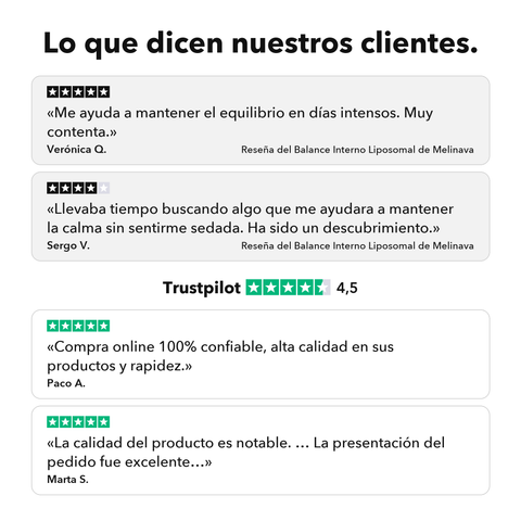 Balance Interno Liposomal: Lo que dicen nuestros clientes