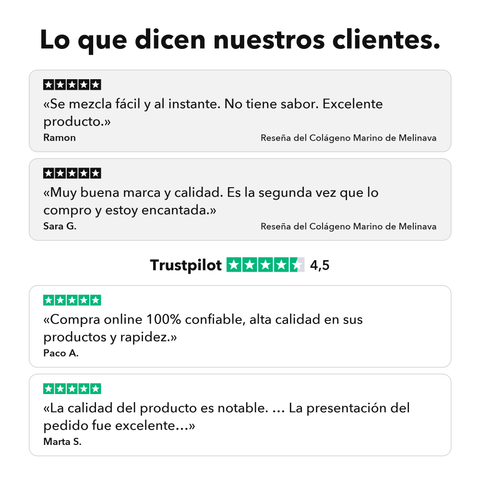 Colágeno Marino: Lo que dicen nuestros clientes