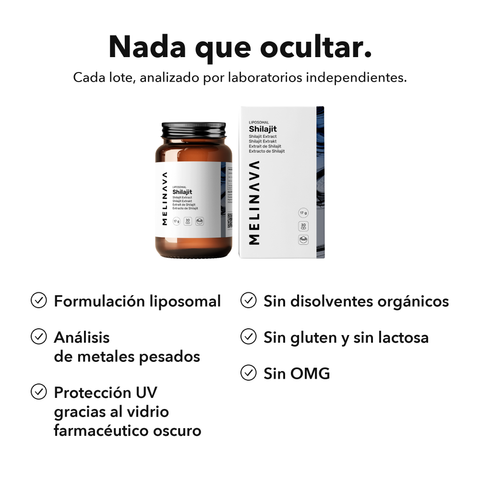 Shilajit Liposomal: Nada que ocultar