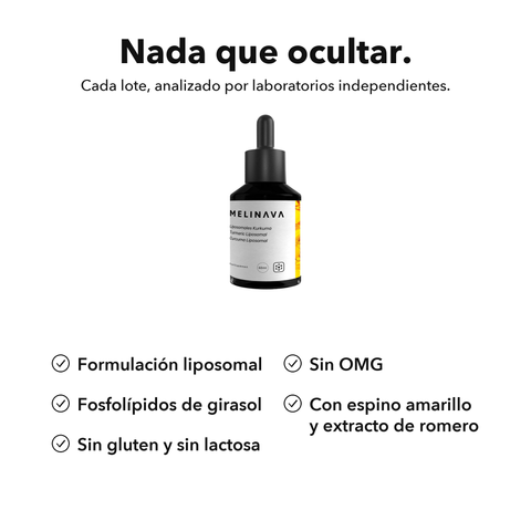 Extracto de Cúrcuma Liposomal: Nada que ocultar