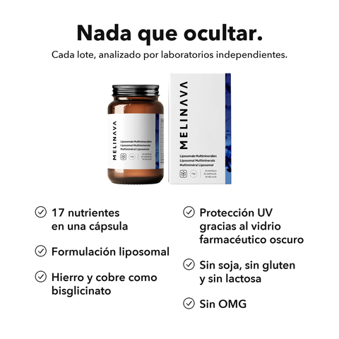 Multiminerales Liposomales: Nada que ocultar