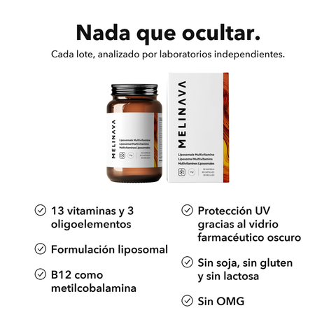 Multivitaminas Liposomales: Nada que ocultar