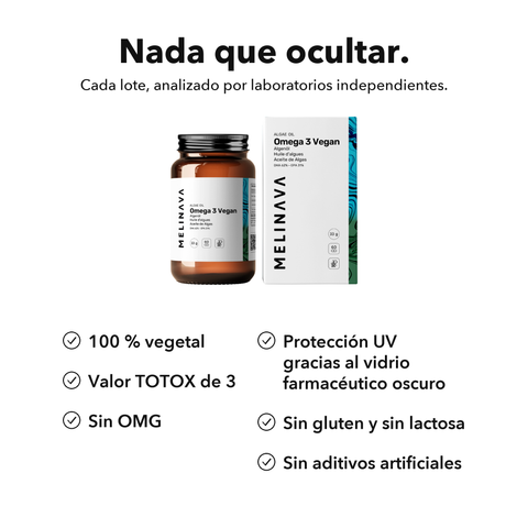 Omega 3 Vegano: Nada que ocultar