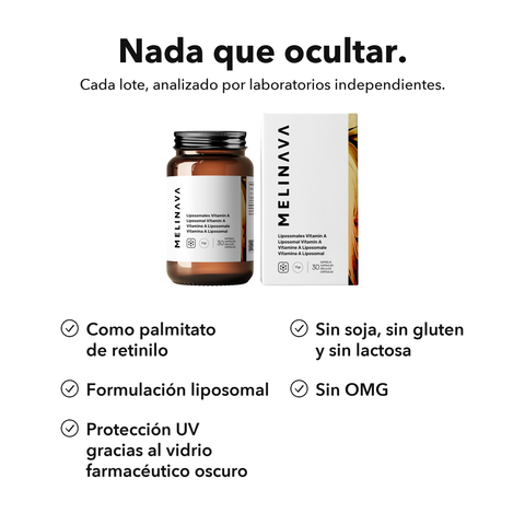 Vitamina A Liposomal: Nada que ocultar