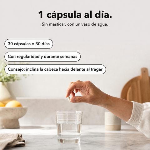 Extracto de Cardo Mariano Liposomal: 1 cápsula al día