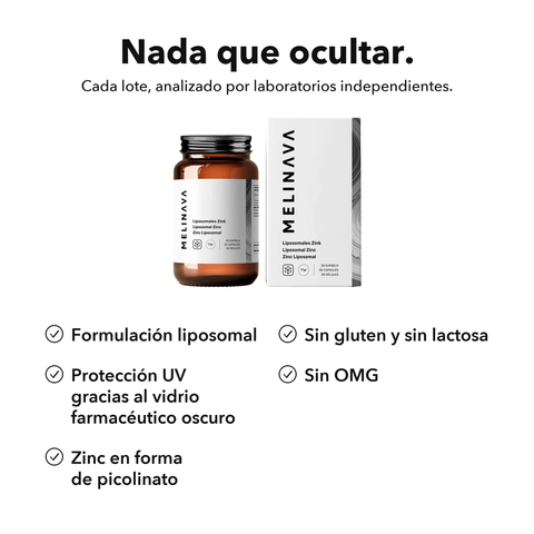 Zinc Liposomal: Nada que ocultar