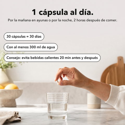 Probióticos: 1 cápsula al día