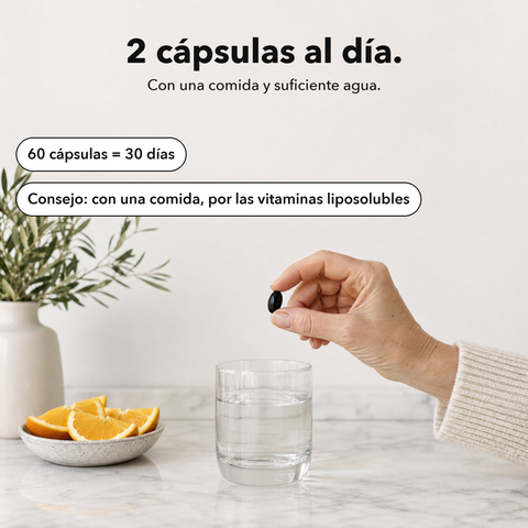 Visión Plus: 2 cápsulas al día